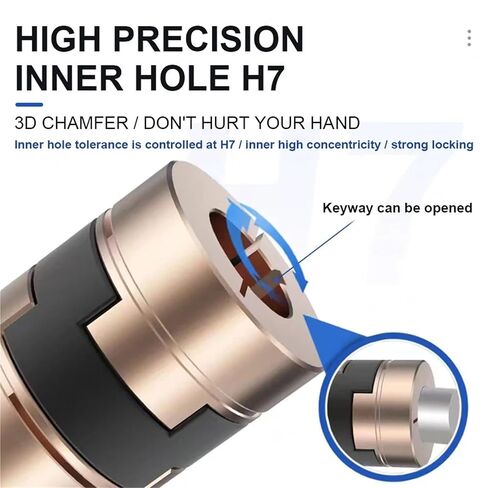 LZ-B-D32L45 LZ D32L45 D32L33 OLDHAM COUPLING ALUMONIM SLEMONIM RAPLER ANCLED 8MM إلى 16 مم للمحركات المؤازرة 1PCs (LZ-D-D32L33 15MM) in Kuwait