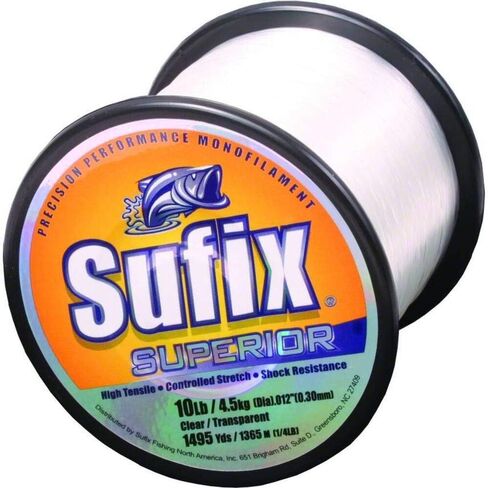 Sufix Superior 1/4-Pound Spool Size Fishing Line (Yellow, 6-Pound) in Kuwait