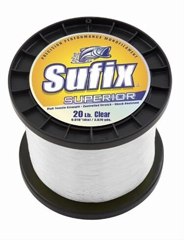 Sufix Superior 1/4-Pound Spool Size Fishing Line (Yellow, 6-Pound) in Kuwait