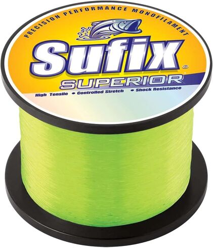 Sufix Superior 1/4-Pound Spool Size Fishing Line (Yellow, 6-Pound) in Kuwait