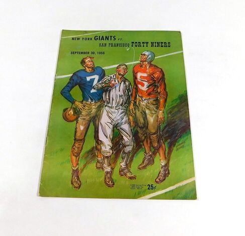 1956 New York Giants في San Francisco 49ers NFL Football Program 9-30-56-برامج اتحاد كرة القدم الأميركي in Saudi Arabia