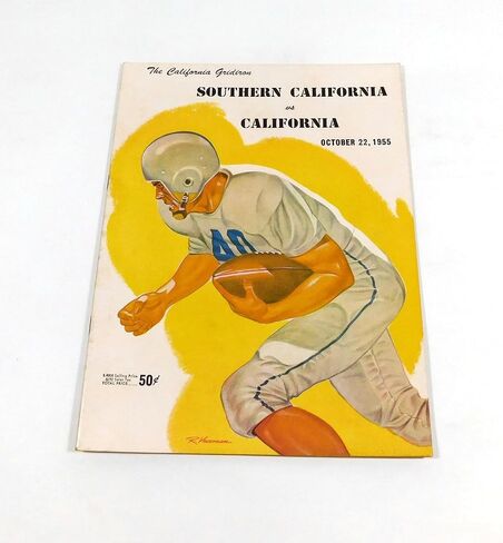 1955 USC at California College Football Program 10-22-55 - College Programs in Saudi Arabia