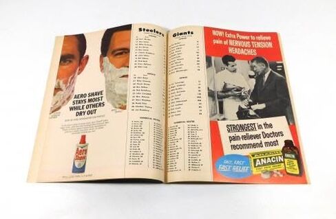 1965 New York Giants at Pittsburgh Steelers NFL Football Program 10-3-65 - NFL Programs in Saudi Arabia