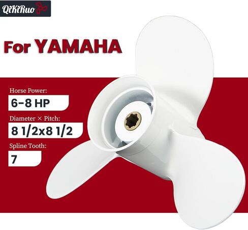 قارب المروحة 8 1/2x8 1/2-N لـ Yamaha 6hp 8hp 9.9hp F6 F8 F9 in Kuwait