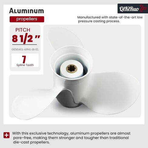 قارب المروحة 8 1/2x8 1/2-N لـ Yamaha 6hp 8hp 9.9hp F6 F8 F9 in Kuwait