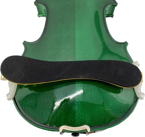 Flame Maple Violin Shoulder Rest for 3/4 4/4 violin Ergonomic Design with Padded Cushion, Non-Slip Feet Violin Accessory for Comfort & Stability Adjustable height Durable for adult in Kuwait
