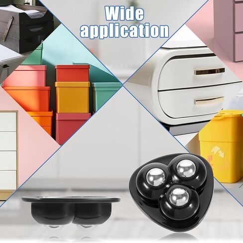 8Pcs Self Adhesive Caster Wheels 360° Swivel Mini Rollers 1.47 Inches Small Appliance Wheels for Storage Box, Small Appliance Storage Bins in Saudi Arabia