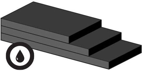 الولايات المتحدة الأمريكية ختم Bulk-RS-SBR75-118 SBR Rubber Roll مع لاصق أكريليك ، 75 أ ، 1/16 "، عرض 36" ، طول 10 " in Kuwait