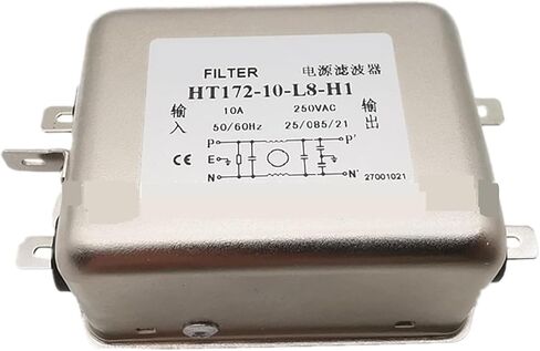 مرشح الطاقة HT172-10-L8-H1 220V10A مضاد للمرحلة أحادية الطور in Saudi Arabia