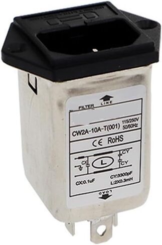 CW2A-10A-T Plug-in Power Filter 6A10A220V IEC Socket Insurance Type Single Phase AC(CW2A-6A-T) in Saudi Arabia