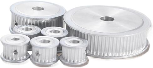 1Pcs 40T Pulley 6/6.35/8/10/12mm Bore Gear Pulley 3mm Pitch 11mm Belt Width Aluminum Alloy Belt Pulleys(6.35mm) in Saudi Arabia