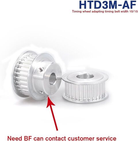 1Pcs 40T Pulley 6/6.35/8/10/12mm Bore Gear Pulley 3mm Pitch 11mm Belt Width Aluminum Alloy Belt Pulleys(6.35mm) in Saudi Arabia