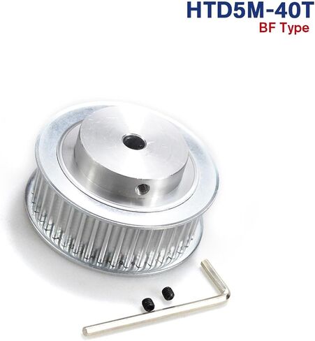 5M BF Type 40T Pulley Inner Bore 8/10/12/14/15/16/17/20/22/22/25mm 40teeth 5mm pitch 16/ 21mm width Htd Belle Bulley (14mm-keyway 5x2.3mm ، 1pc_for width حزام 15 مم) in Saudi Arabia