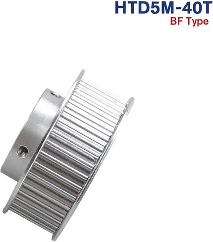 5M BF Type 40T Pulley Inner Bore 8/10/12/14/15/16/17/20/22/22/25mm 40teeth 5mm pitch 16/ 21mm width Htd Belle Bulley (14mm-keyway 5x2.3mm ، 1pc_for width حزام 15 مم) in Saudi Arabia