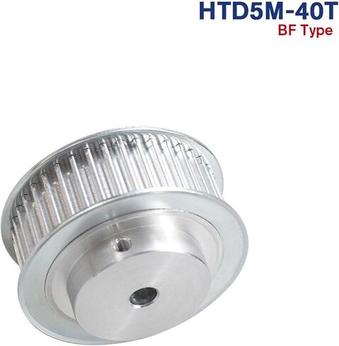 5M BF Type 40T Pulley Inner Bore 8/10/12/14/15/16/17/20/22/22/25mm 40teeth 5mm pitch 16/ 21mm width Htd Belle Bulley (14mm-keyway 5x2.3mm ، 1pc_for width حزام 15 مم) in Saudi Arabia