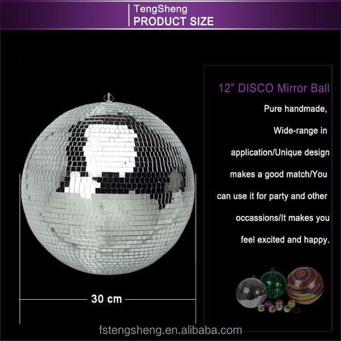 12" Disco Ball Decor Hanging Mirror Ball for Big Party Decorations Wedding Home in Saudi Arabia