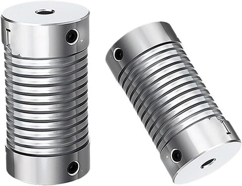 2pcs Cloweit Spring Couplers D26L55 Zinc Alloy Flexible Motor Shaft Rotary Encoder Coupling 6mm 8mm 10mm LP(5mmX8mm) in Saudi Arabia
