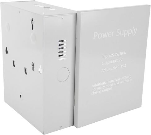 Access Control Delay Power Box, 12V 3A 220V High Efficiency Metal Door Access Power Supply Box for Building Intercom in Saudi Arabia