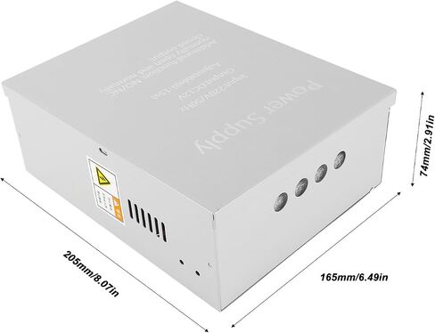 Access Control Delay Power Box, 12V 3A 220V High Efficiency Metal Door Access Power Supply Box for Building Intercom in Saudi Arabia