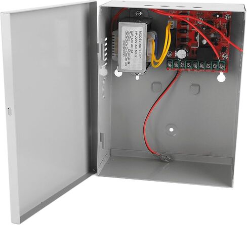 Access Control Delay Power Box, 12V 3A 220V High Efficiency Metal Door Access Power Supply Box for Building Intercom in Saudi Arabia