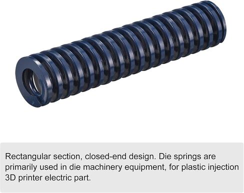uxcell 3D Printer Die Spring, 25mm OD 40mm Long Spiral Stamping Light Load Compression Mould Die Springs for 3D Printer Electric Part, Blue in Saudi Arabia