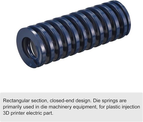 uxcell 3D Printer Die Spring, 25mm OD 40mm Long Spiral Stamping Light Load Compression Mould Die Springs for 3D Printer Electric Part, Blue in Kuwait