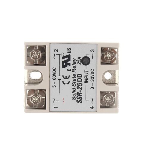 SSR -10DD 25DD 40DD DC CONTROL DC SSR White Shell مرحلة الصلبة المرحلة الصلبة 5 ~ 60VDC إلى 3 ~ 32VDC 1PCS (25DD) in Saudi Arabia
