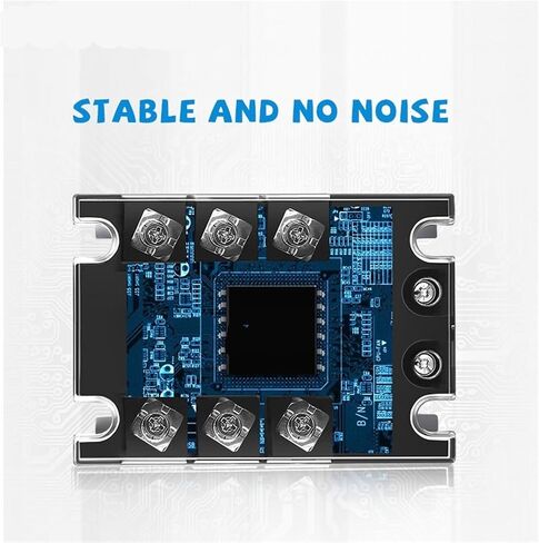3-SSR DC-AC 10A 25A 40A 60A 80A 100A 120A 200A وحدة ترحيل الحالة الصلبة ثلاث مرحلة 3-32V DC CONTROL 24-480V AC 10DA 25DA 40DA 1PCS (H-110 (10-40A)) in Saudi Arabia