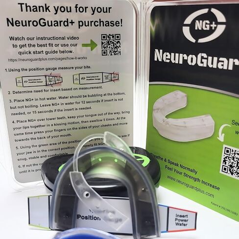Ng + Mouthguard - زيادة القوة + القدرة على التحمل - تقليل قوات G - تحدث بوضوح - التنفس أسهل - تصميم أسنان منخفضة براءة اختراع (أخضر) in Saudi Arabia