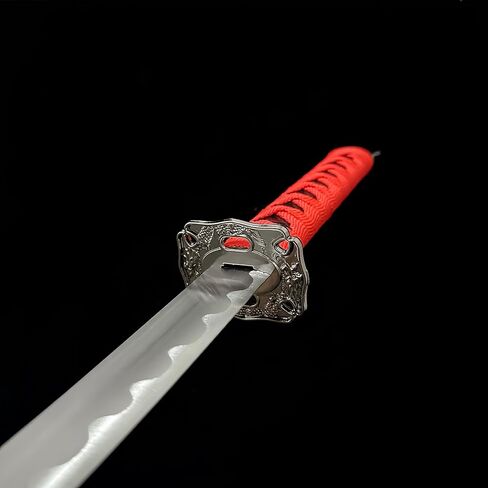 3-Piece Samurai Sword Set, Long, Medium & Short Sizes, Multi-Function Decoration & Training, Made with 1060/1065 Steel, Includes Stand in Saudi Arabia