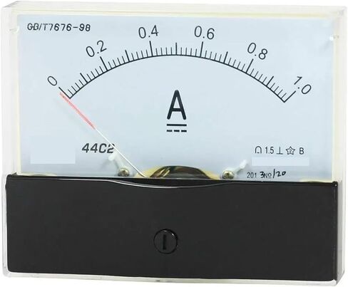 44C2 Pointer Type Analog Current Panel Meter DC 50A 1A 2A 5A 10A 200A AmmeterCircuit Testing 1Pcs(1A) in Saudi Arabia