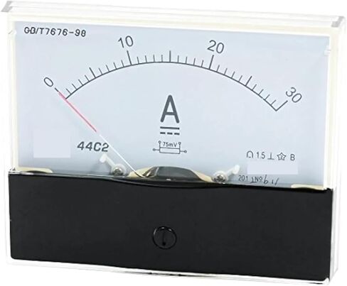 44C2 Pointer Type Analog Current Panel Meter DC 50A 1A 2A 5A 10A 200A AmmeterCircuit Testing 1Pcs(1A) in Saudi Arabia