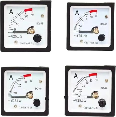 SQ-48 لوحة AMMETER GAUGE AMPERE 1A 2A 3A 5A 10A 20A 30A 50A المؤشر من النوع 1PCS (300A (5A)) in Saudi Arabia