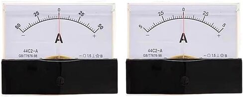 44C2 Pointer Type Bidirectional DC Ammeter 1A 2A 3A 5A Analog Current Positive and Negative Microamperes 1Pcs(200mA) in Kuwait