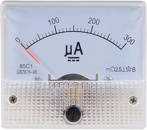 85C1 Analog Current Panel Meter DC 0-50uA 100uA 200uA Ammeter for Circuit Testing Ampere Tester Gauge 1Pcs(0-100uA) in Saudi Arabia