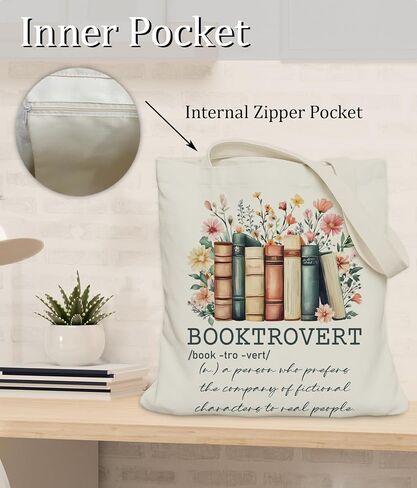 Book Lovers Gifts Tote Bag for Women, Bookish Gifts Tote Bag for Readers Librarian in Kuwait