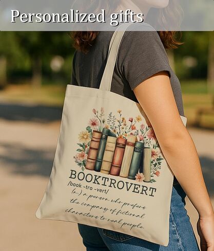 Book Lovers Gifts Tote Bag for Women, Bookish Gifts Tote Bag for Readers Librarian in Kuwait