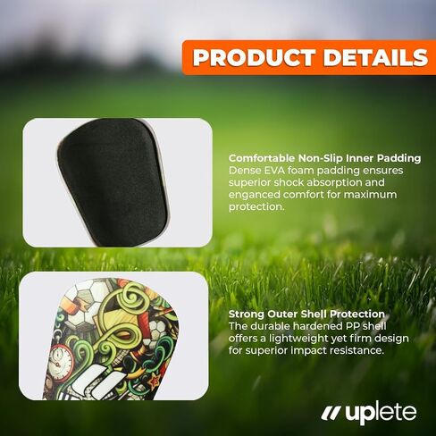 Mini Soccer Shin Guards for Kids and Come - منصات شين خفيفة الوزن للبنين والبنات والشباب والرجال - دعم الرغوة المريح وتناسب التدريب والألعاب in Kuwait