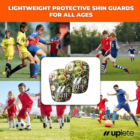 Mini Soccer Shin Guards for Kids and Come - منصات شين خفيفة الوزن للبنين والبنات والشباب والرجال - دعم الرغوة المريح وتناسب التدريب والألعاب in Kuwait