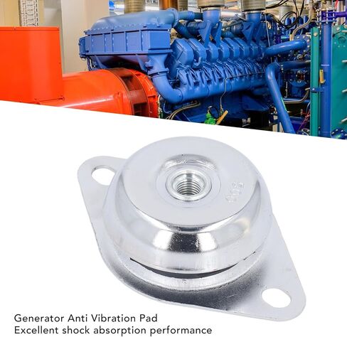 Yunseity Generator Anti Vibration Pad, 500KG Weight Bearing Generator Rubber Shock Absorption Mounts, Vibration Dampener for M16 Bolt Machinery, Enhanced Stability in Saudi Arabia
