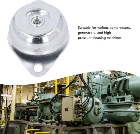 Yunseity Generator Anti Vibration Pad, 500KG Weight Bearing Generator Rubber Shock Absorption Mounts, Vibration Dampener for M16 Bolt Machinery, Enhanced Stability in Saudi Arabia
