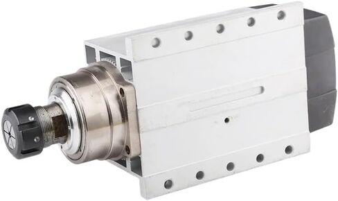 4.5kw ER32 air cooled spindle motor 220v / 380v square 4 piece ball bearing with mounting flange(4.5kw ER32 380V) in Saudi Arabia