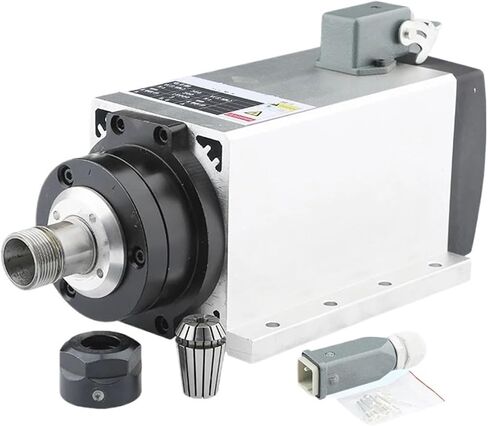 3.0kw ER20 air Cooled Spindle Motor Chuck 4 Bearings 220V 380V Square Flange(3.0kw 380V) in Saudi Arabia