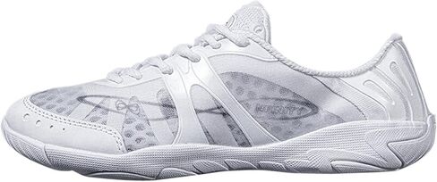 Nfinity Vengeance White Cheer Shoes for Youth Girls-أحذية رياضية عالية الأداء للتنفس للتشجيع والرقص والتدريب الرياضي-خفيف الوزن ودائم للمنافسة in Kuwait