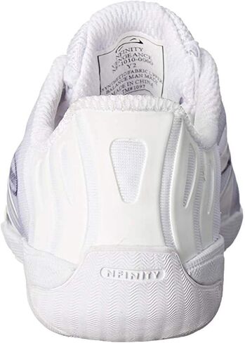 Nfinity Vengeance White Cheer Shoes for Youth Girls-أحذية رياضية عالية الأداء للتنفس للتشجيع والرقص والتدريب الرياضي-خفيف الوزن ودائم للمنافسة in Kuwait