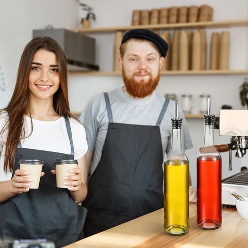 Maxdot 10 PCS زجاجات زجاجية طويلة مع زجاجة نبيذ بوردو بوردو صافية عصير نبيذ فارغ لشراء عصيلة الخمور في المنزل تصنع حفل زفاف الذكرى السنوية (غير القابل للصدأ) in Kuwait