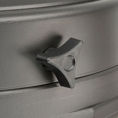 Justrite Cease-Fire Cigarette Butt Receptacle - 16-1/2" Dia.X38-1/2"H - 4-Gallon Capacity - Black in Saudi Arabia
