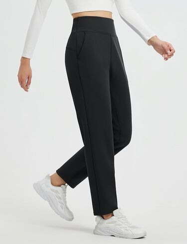 beleaf Women's Travel Pants Fleece Lined High Waisted Golf Pants Winter Warm Thermal Water Resistant Athletic Work Casual in Saudi Arabia