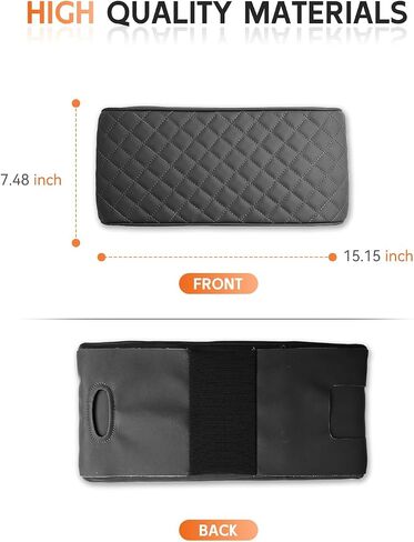 CDEFG for Hyundai Santa Fe 2024 2025 MX5 Center Console Cover Armrest Box Cover for Santa Fe 2024 2025 Accessories Arm Rest Protector Santa Fe SE/SEL/XRT/Limited/Calligraphy (Dark Gray in Saudi Arabia