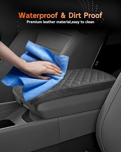 CDEFG for Hyundai Santa Fe 2024 2025 MX5 Center Console Cover Armrest Box Cover for Santa Fe 2024 2025 Accessories Arm Rest Protector Santa Fe SE/SEL/XRT/Limited/Calligraphy (Dark Gray in Saudi Arabia